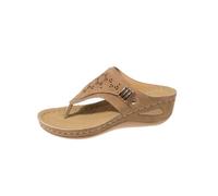 Genérico 2026 Orthopedic Sandals for Women Summer Slip On Beach Flip Flops Dressy Arch Support Wedge Sandal Vintage Wide Width Sandals Casual Boho Slipper (Brown,38)