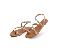 Genérico 2026 Orthopedic Summer Dressy Sandals Flats Pearl And Rhinestone Boho Sandals For Women Flops Elegant Bridal Sandal Bohemian Lace Flower Beach Flip (Pearl,40)