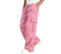 Genérico 2026 Pantalones Cargo de chándal para Hombre Prendas cálidas con Forro Polar y Bolsillos Ideales para Actividades al Libre en Invierno ofrecen Comodidad y Estilo Deportivo