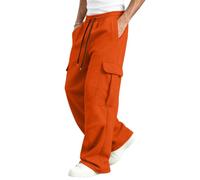 Genérico 2026 Pantalones Cargo de chándal para Hombre Prendas cálidas con Forro Polar y Bolsillos Ideales para Actividades al Libre en Invierno ofrecen Comodidad y Estilo Deportivo