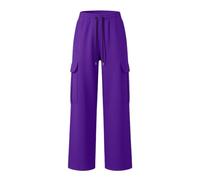 Genérico 2026 Pantalones Cargo de chándal para Hombre Prendas cálidas con Forro Polar y Bolsillos Ideales para Actividades al Libre en Invierno ofrecen Comodidad y Estilo Deportivo