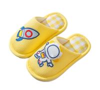 Genérico 2026 Pantuflas de otoño e Invierno para niños, niñas, Hombres, Antideslizantes, Cortas, cálidas y cómodas, con Bonito patrón de Astronauta
