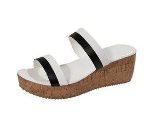 Genérico 2026 Pantuflas de Verano para Mujer, con Punta Abierta, Informales, para Uso Diario y Playa, con diseño de cuña, Ideales para Relajarse y sentirse cómodo.