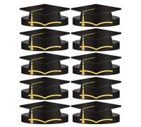 Genérico 2026 Paper Graduation Hats - 10-Piece Congrats Headbands, Graduation Paper Cap Set for School Ceremony Party Celebration | Photo Booth Props for Class Event Decor Day Festive Use