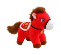Genérico 2026 - Peluche de caballo para mascotas, colección suave de dibujos animados linda china, juguete de peluche de caballo, para casa, sofás, estanterías, mesas de comedor escuelas oficinas
