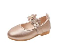 Genérico 2026 Sandalias de Verano a la Moda para niñas, Zapatos Casuales de Suela Plana, Ligeros con Lazo de Perlas y Flores, Estilo Casual