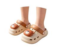 Genérico 2026 Sandalias transpirables de suela suave para niños pequeños con un lindo diseño de oso Zapatos acuáticos para la playa y para jugar tanto en interiores como en exteriores