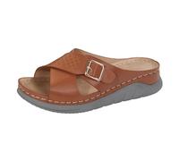 Genérico 2026 Señoras Verano Casual Color Sólido Cuero Suave Ahueca Hacia Fuera Grueso Fondo Playa Tacón Inclinado Sandalias De Gran Tamaño Zapatillas