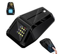 Genérico 2026 Solar Truck Roof Warning Light - Wireless Remote-Controlled LED | Mouse-Style Aerodynamic High-Visibility Safety Light | Solar-Powered Auto-Charging Marker