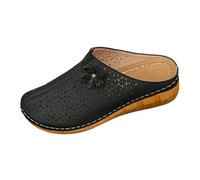 Genérico 2026 Solid Mules Heel Sandals Open Toe Slip On Casual Summer Shoes