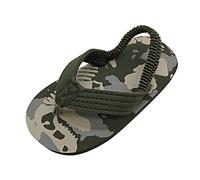 Genérico 2026 & Toddler Summer Shoes Boys Flip Elástico Correa Beach Girls con ajustable para niños Flops Zapatos Sandalias Eva Girls Sandals (Camouflage, 23 Toddler)