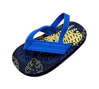 Genérico 2026 & Toddler Summer Shoes Boys Flip Elástico Correa Beach Girls con ajustable para niños Flops Zapatos Sandalias Eva Girls Sandals (Dark Blue, 24 Toddler)