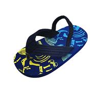Genérico 2026 & Toddler Summer Shoes Boys Flip Elástico Correa Beach Girls con ajustable para niños Flops Zapatos Sandalias Eva Girls Sandals (Navy, 24 Toddler)