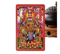 Genérico 2026 Traditional Tai Sui Cards, Lunar New Year Present | Portable Blessing Cards For Men Women Elegant Printed Design, Charm Card Set Family Youth Teens Son Daughter Husband Wife