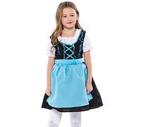 Genérico 2026 Vestido Elegante para Niñas de 2 Piezas con Diseño Esculpido para Presentaciones Escénicas (Sky Blue, 7-8 Years)