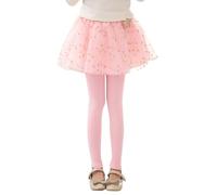 Genérico 2026 Vestido Falda Tutú para Niñas con Volantes Leggins Pantalón Algodón Elástico Cómodo (9-11 Years)