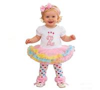 Genérico 2026 Vestido niñas mono corto con falda conjunto elegante para cumpleaños y celebraciones navideñas diseño juvenil para ocasiones (White2, 3-6 Months)