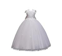 Genérico 2026 Vestido Primavera Verano para Niñas Princesa Hinchado Elegante Modelo Pasarela Infantil (White, 12-13 Years)