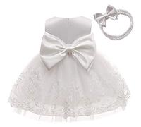 Genérico 2026 Vestido Tutú Encaje para Niña con Elegante Falda Desfile Bebé Pequeña Página Infantil (White, 3-6 Months)