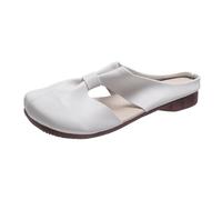Genérico 2026 Women's Soft Sole Knot Mules Lightweight Round Toe Backless Non-Slip Sandals, Cut Out Design Flat Mules for Women (White,40)