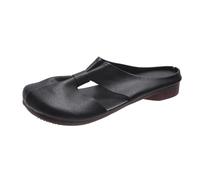 Genérico 2026 Women's Soft Sole Knot Mules Lightweight Round Toe Backless Non-Slip Sandals, Cut Out Design Flat Mules for Women (Black,36)