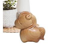 Generico 2026 Year of the Horse Ornament - Figuras de caballos de madera tallada | 2026 Spring Festival Mascot Horses Sculpture Decor | Small Animal Desktop Ornament for Home Bedside Table Bookshelf