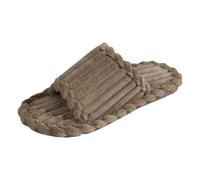 Genérico 2026 Zapatillas de Pana de Comercio Exterior con una Sola Palabra y Punta Abierta para Adultos, Hombres y Mujeres, para Interiores