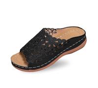 Genérico 2026 Zapatillas de Verano de Piel Hueca Lisa para Mujer, cómodas y Transpirables.