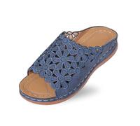Genérico 2026 Zapatillas de Verano de Piel Hueca Lisa para Mujer, cómodas y Transpirables.