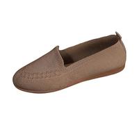 Genérico 2026 Zapatos Planos de tacón bajo y Gran tamaño para Mujer, con Tejido de Mosca, de Malla, Informales, de Boca Baja y con Cordones, para Comercio Exterior.