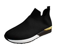 Genérico 2026 Zapatos Running Zapatos Breathable Sports Outdoor Mesh Mujeres Solid Color (Black, 37)