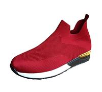 Genérico 2026 Zapatos Running Zapatos Breathable Sports Outdoor Mesh Mujeres Solid Color (Red, 38)