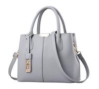 Genérico 2027-Bolso Mensajero Moderno para Mujer con Espacioso Compartimento y Correa Ajustable de Hombro (Grey, One Size)