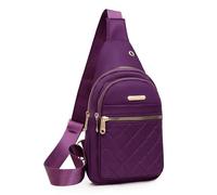 Genérico 2027-Mochila Deportiva Urbana Mujer Coreana Bolso Hombro Impermeable Viaje (Purple, One Size)