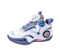 Genérico 2027-Zapatillas Transpirables para niños Deportistas Calzado Juvenil con Cierre Giratorio Tenis Modernos para Escolares 2024 (Blue, 32 Big Kids)