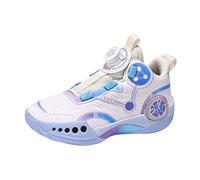 Genérico 2027-Zapatillas Transpirables para niños Deportistas Calzado Juvenil con Cierre Giratorio Tenis Modernos para Escolares 2024 (White, 38 Big Kids)