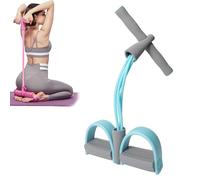 Genérico 21 Fitness Resistance Bands-4 Tube Pedal Ankle Puller, Sit up Exercise Equipment, Pedal Resistance Band with Handle for Abdomen/Waist/Arm/Leg Stretching Slimming Training for Women Men (G)