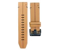 Genérico 22 26MM For Fenix 6/6 Pro/5/7 Band For Fenix 7X/6X Pro/6X/5X/5X Plus Leather Strap Bracelet(Brown black,22mm)