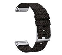 Genérico 22 26MM Quick Fit Nylon Watchband Strap For Fenix 7/7Pro/7X/6X/6 Pro/5X/5 Plus6/Epix/Instinct Replaceable Bracelet(Jacquard black2,22mm)