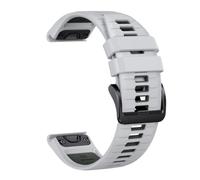 Genérico 22 26MM Silicone Watchband Strap For Fenix 7/7Pro/7X/6X/6 Pro/5X/5 Plus/Epix/Instinct WristStrap Replaceable Bracelet(Misty gray green,26mm)