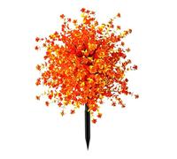 Genérico 22 Inch Artificial Camellia Eucalyptus Garden Stake, UV Resistant Faux White Flower Bush, Outdoor Yard Decor for Patio, Lawn, Pathway, Porch