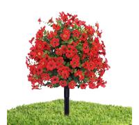 Genérico 22 Inch Outdoor Artificial Flower Ball - ABS Eucalyptus Violet Landscape Ground Stake - Fake Greenery For Garden Patio Home Decor - Decorative Plant For Porch Yard