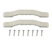 Genérico 23CM RV agarradera de la puerta, la puerta de entrada de la barra de asistencia para Camper, remolque, remolque de carga, autocaravana, barco, automóvil, carro (2 Pack) (Blanco)