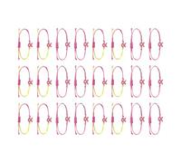 Genérico 24 pulseras de cadena trenzadas suaves para mujeres, joyería ajustable y fácil de usar que apoya la conciencia mórbida causa joyería de concienciación sobre la salud de la mujer