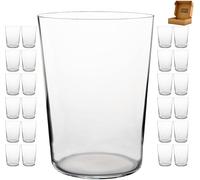 Genérico 24 x Vasos de Sidra/Copas 50 xtrafinos - Envio 24h - Elegantes Vasos de Cristal para Agua, Refrescos, Cerveza, Combinados, Copas, Cubatas - Transparentes (24, Extrafino)