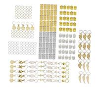 Genérico 250 Piezas anillo de pelo con hebilla de anillo para mujer anillos de joyería para el cabello hair clips horquillas moño tubo de pelo de bricolaje cuentas trenzadas rastas
