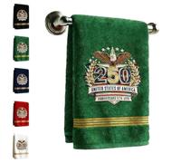 Genérico 250th Anniversary Commemorative Towel - USA 1776-2026, Patriotic Bald Eagle Wreath, Soft Absorbent Towel for Display & Everyday Use, Gift for Veterans & History Enthusiasts (Green)