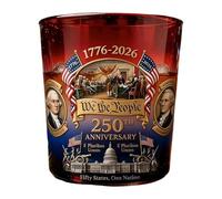 Genérico 250th Commemorative Whiskey, America 250th “We the People” Heritage Glass, 250 Whiskey (1 Pcs Cup)
