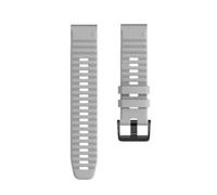 Genérico 26mm 22mm Band For Fenix 6X/6X Pro/5/3 Soft Silicone Strap For Fenix 6/6 Pro/5X/5 Plus Watchband Bracelet(Grey,26mm-Fenix 6X 6X Pro)