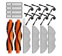 Genérico 27 unids/Set, Compatible con Xiaomi, S40 OV81 Piezas de Robot Aspirador 2 Cepillo Principal 8 paños de fregona cepillos Laterales filtros 1 Limpieza Repuestos para aspiradoras